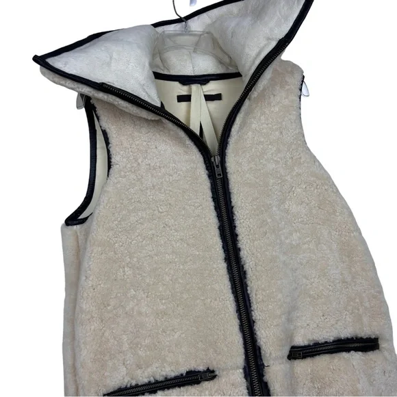 Nicholas K Rare Himalaya Genuine Shearling Sleeveless Coat - Picture 4 of 12